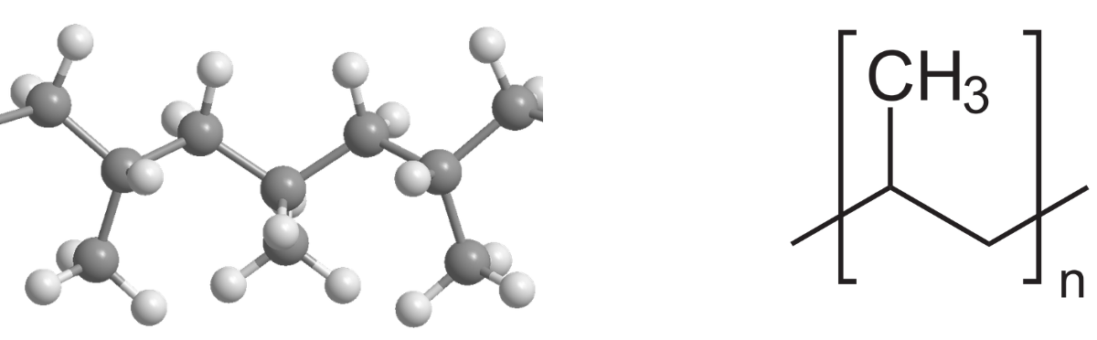 Polypropylene molecular structure